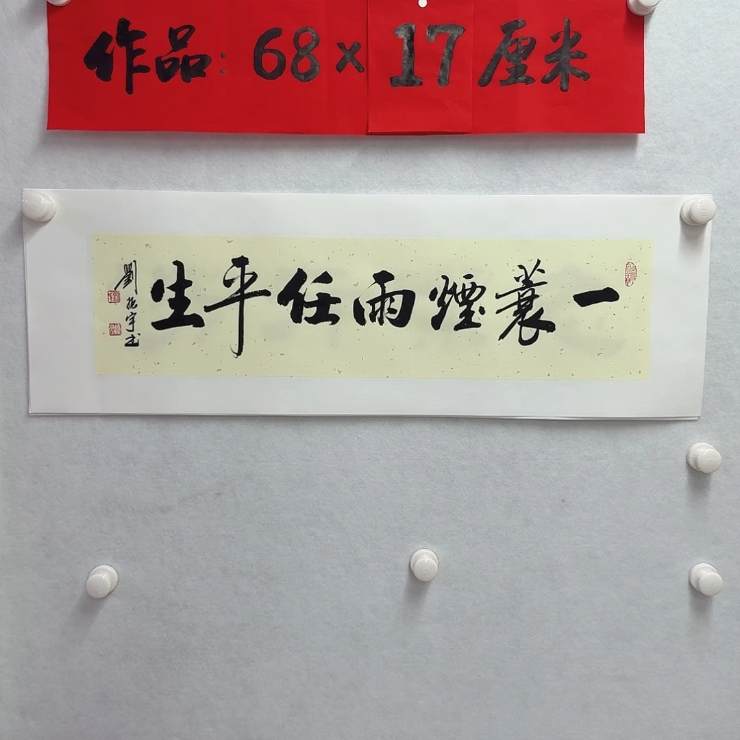 书法一蓑烟雨任平生