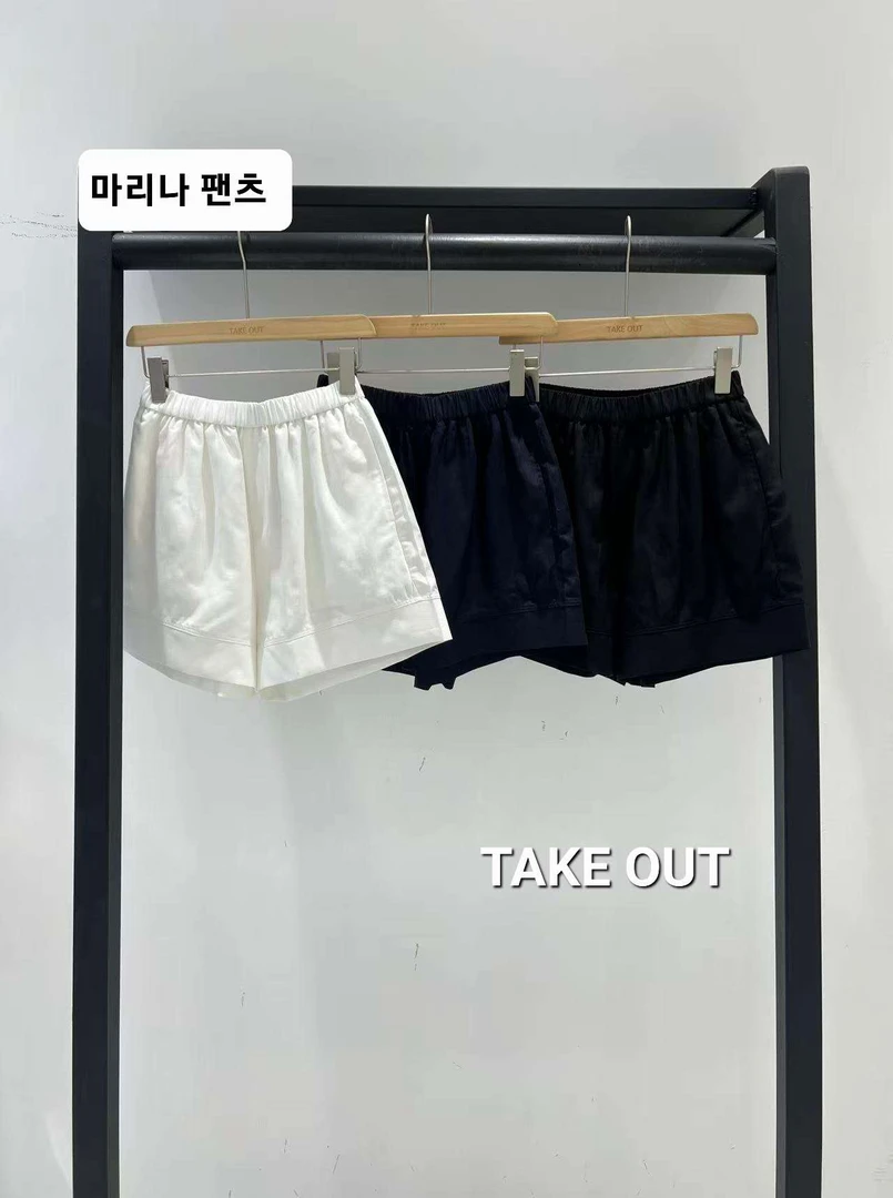 韩国欧巴家纯色高级亚麻短裤587