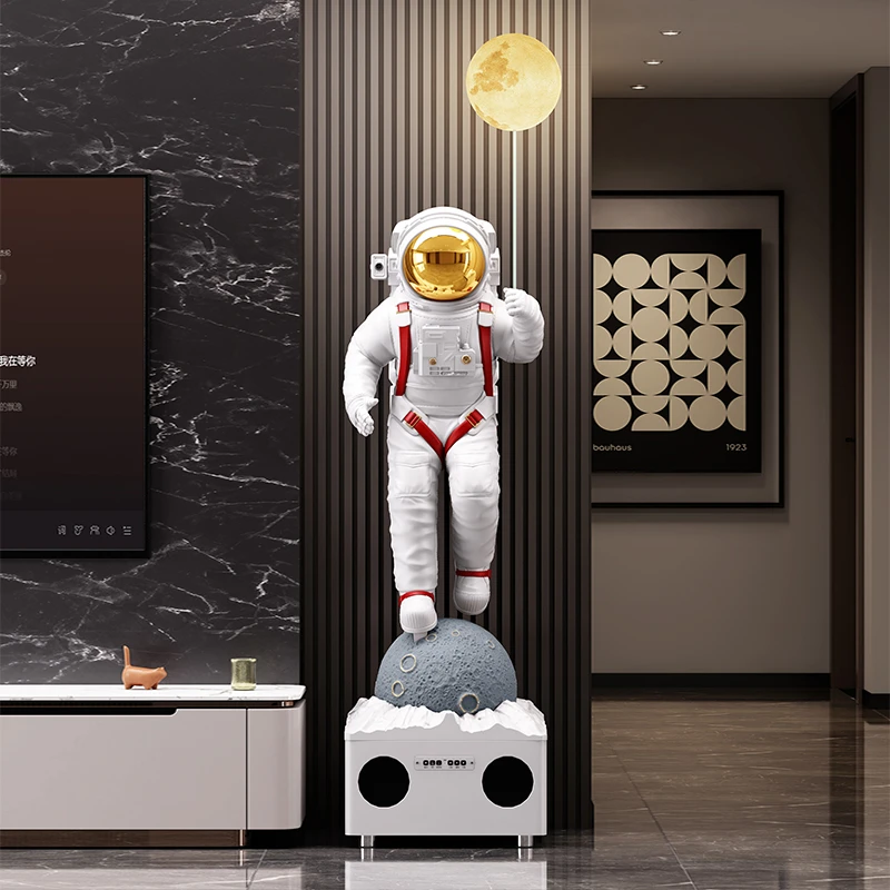 智能宇航员雕塑摆件大型落地商场酒店门口大号太空人迎宾软装饰品