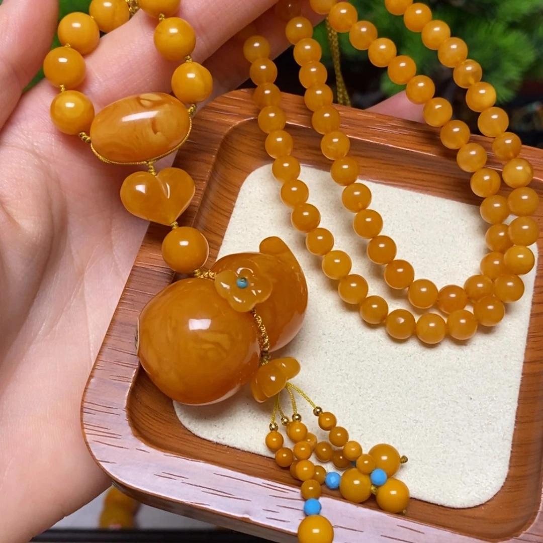 【闪购商品】蜜蜡颈饰未镶嵌项链