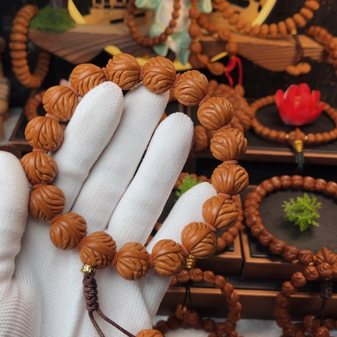 吊坠桃核16柳叶手持