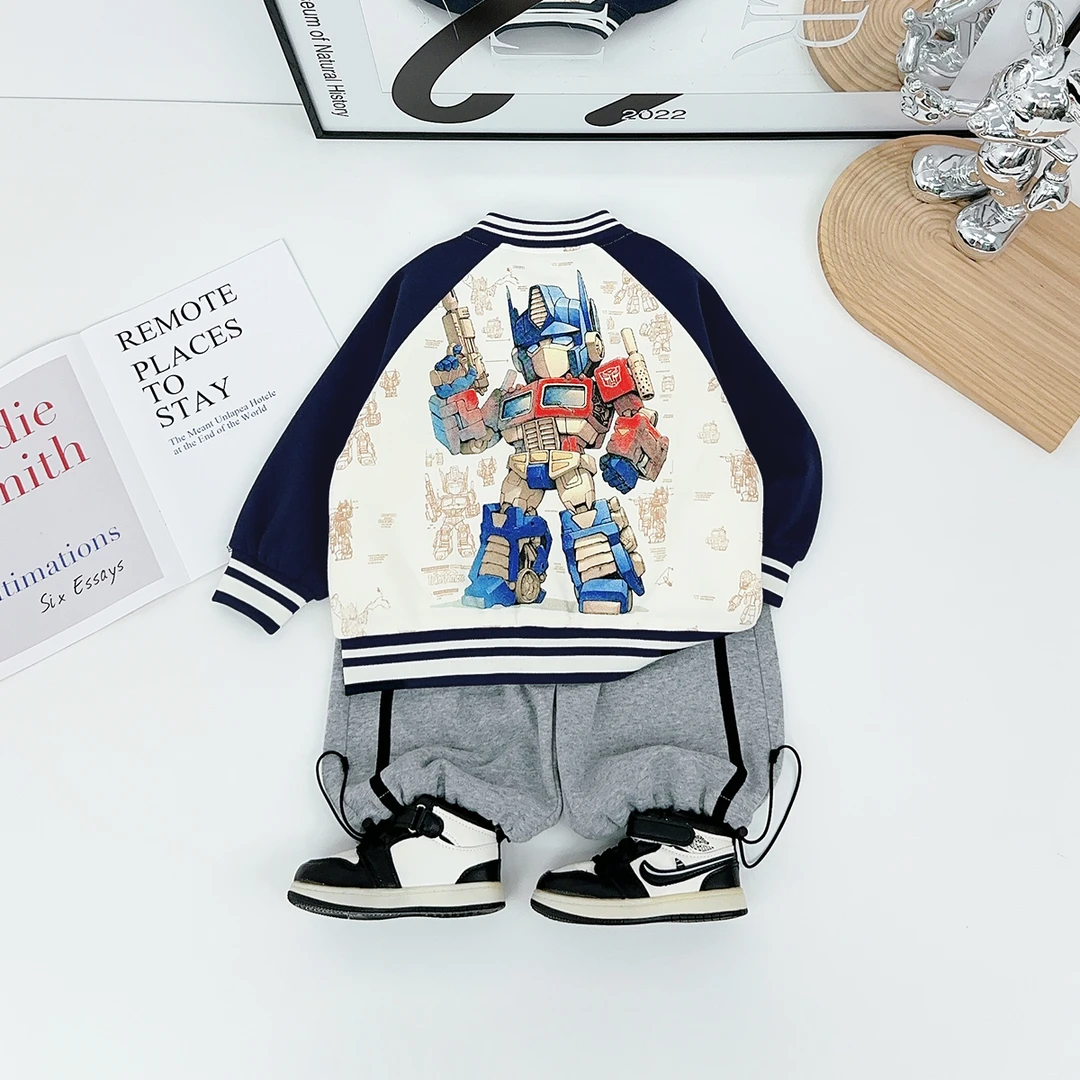 男童外套秋冬款儿童棒球服2025新款秋装宝宝 HZ25701悠悠童话童装