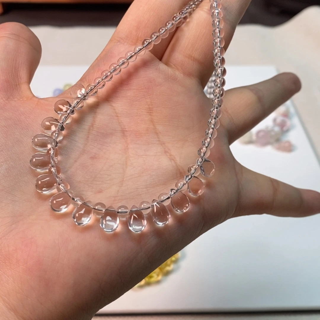 项链白水全净体 水滴新款