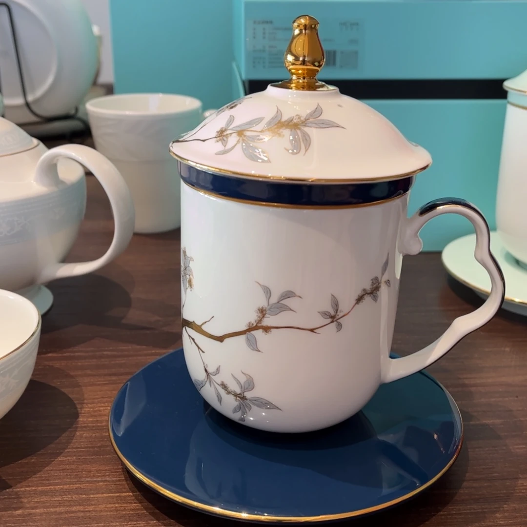 瓷片丹桂盖杯合格品