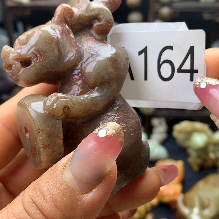 和田玉未镶嵌车挂