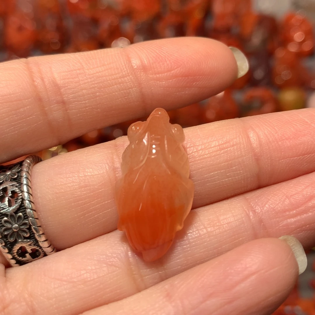 【闪购商品】未镶嵌吊坠鱼5南红玛瑙