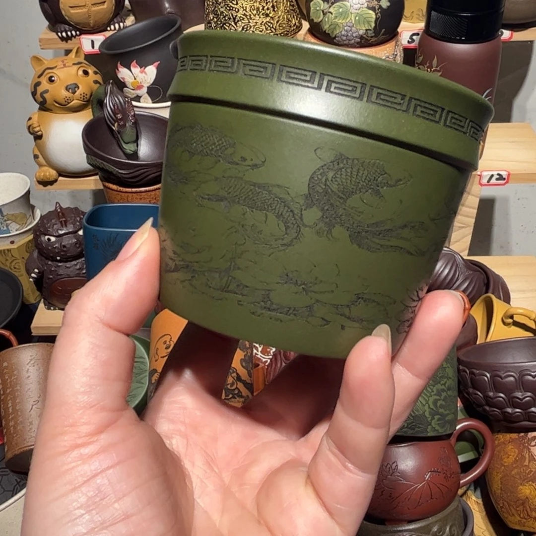 紫砂茶杯宜兴紫砂主人杯