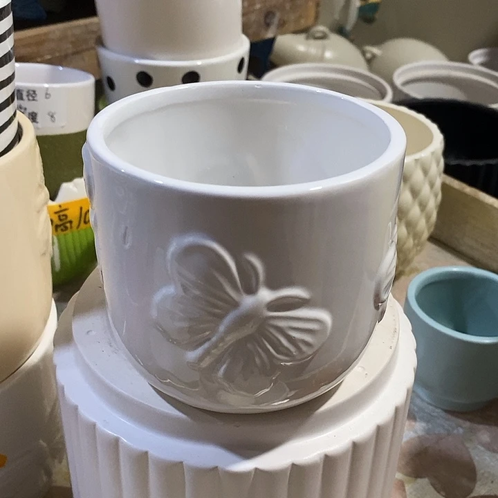 陶摆件陶盆有孔 瑕疵介意勿拍