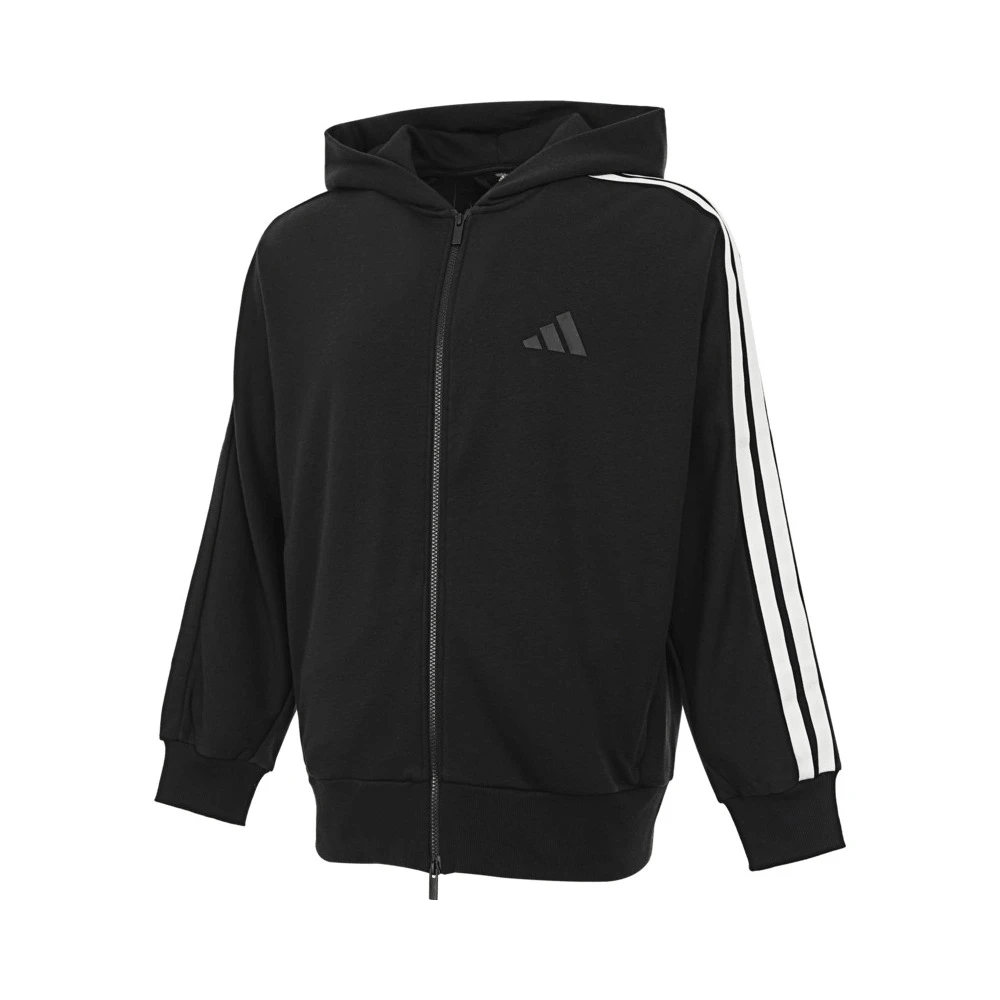 【滔搏联动】adidas阿迪达斯男子ST 3ST KN TT针织连帽外套JL6077
