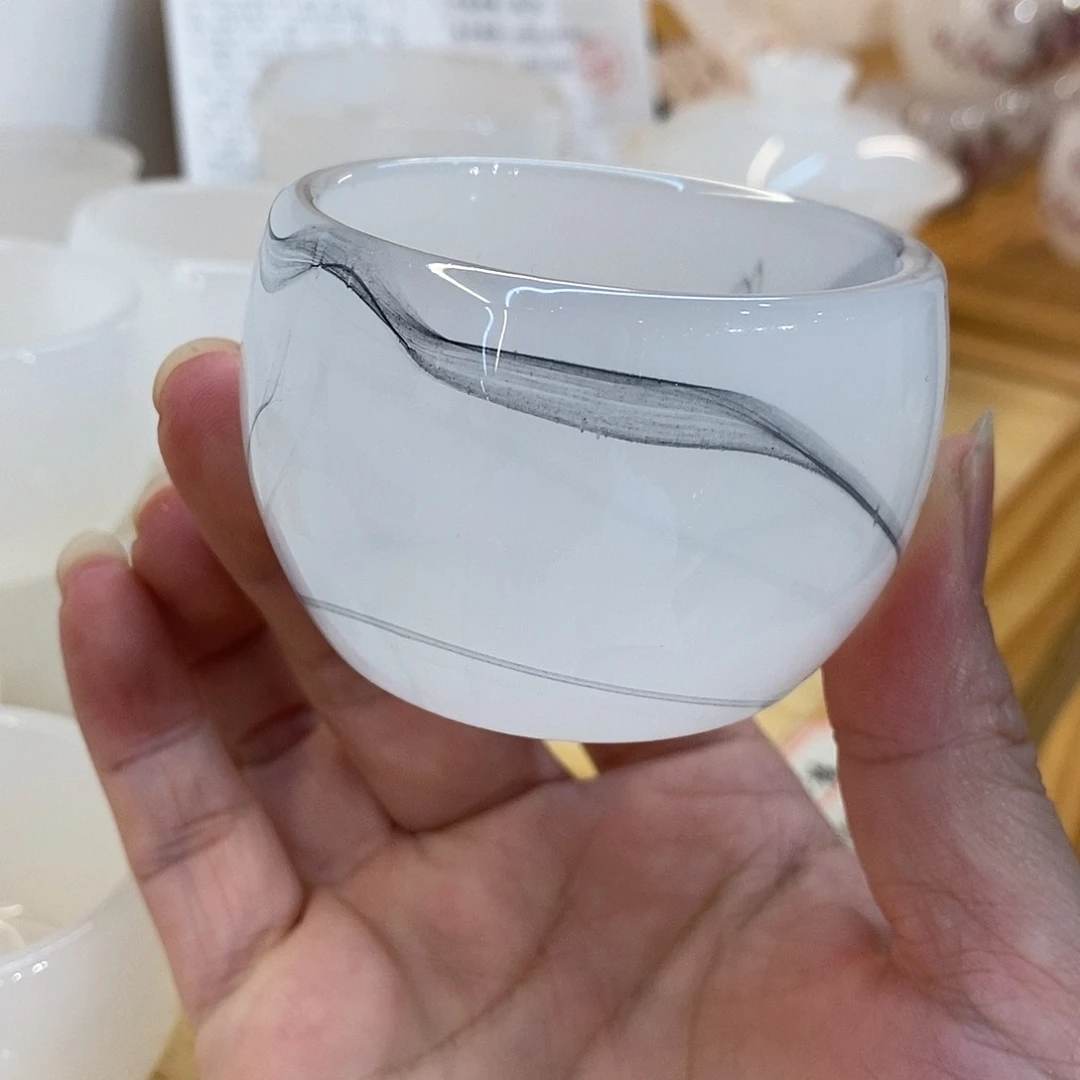 琉璃手工艺品水墨客杯