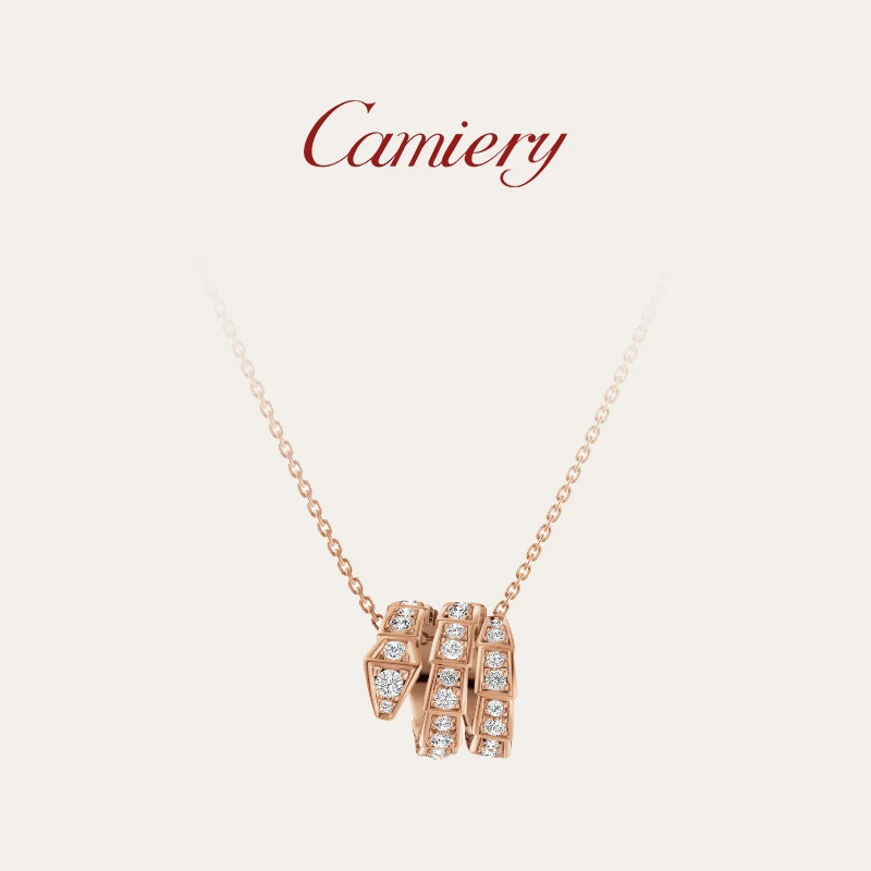 CAMIERY 时尚轻奢蛇骨项链精致百搭
