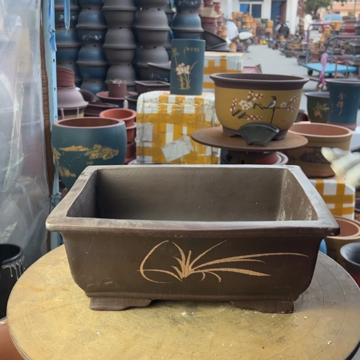 紫砂32粽马槽 口径32×24×12