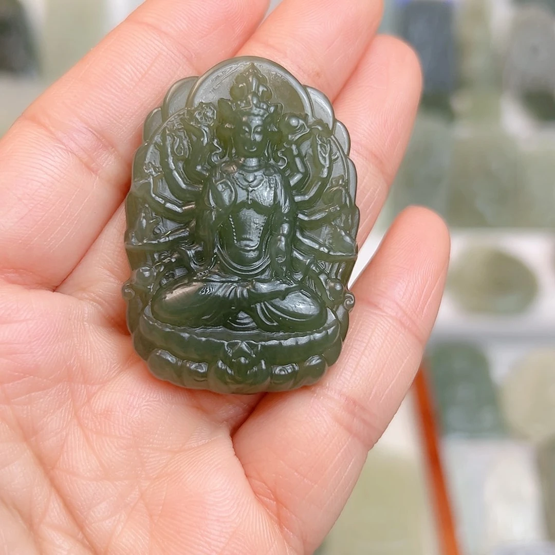 颈饰未镶嵌和田玉云***糖