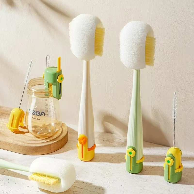 加长五合一长柄杯刷刷子多功能洗刷硬毛软毛清洗神器瓶刷