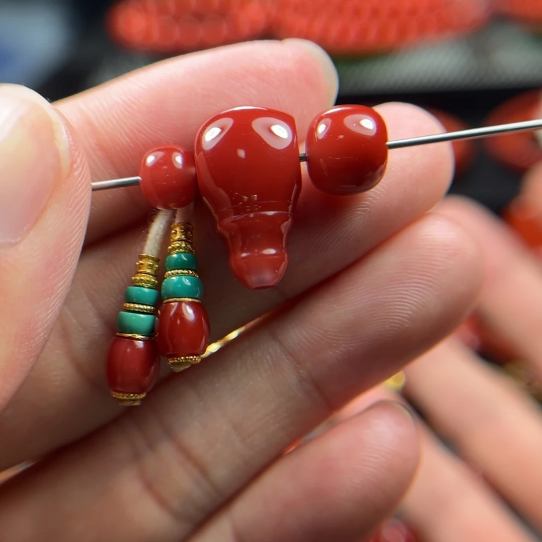 把***！南红玛瑙未镶嵌套装