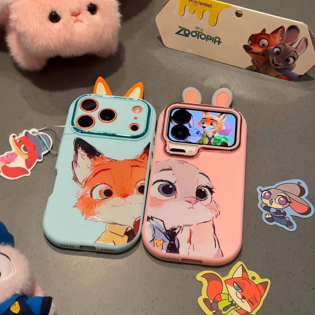 欧克里里贴贴朱迪尼克耳朵适用苹果17/16手机壳华为vivoppo小米17