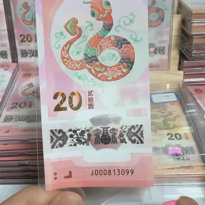 塑料小蛇钞号码000813099