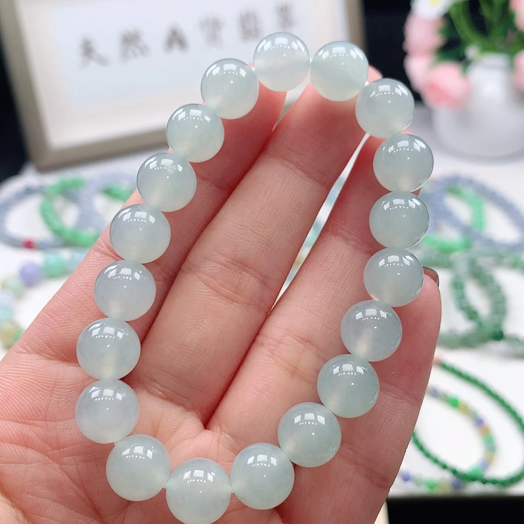 翡翠未镶嵌手链9.8mm