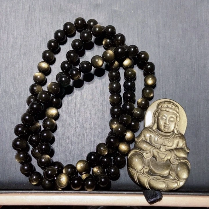 黑曜岩吊坠(不含链)未镶嵌༺****