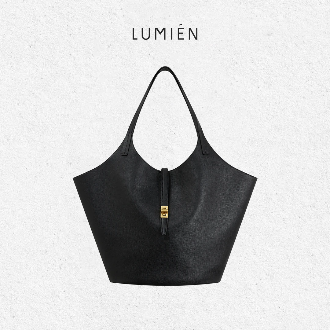 【LUMIEN 新品】意式通勤大容量牛皮荔枝纹托特包LX5FPP81