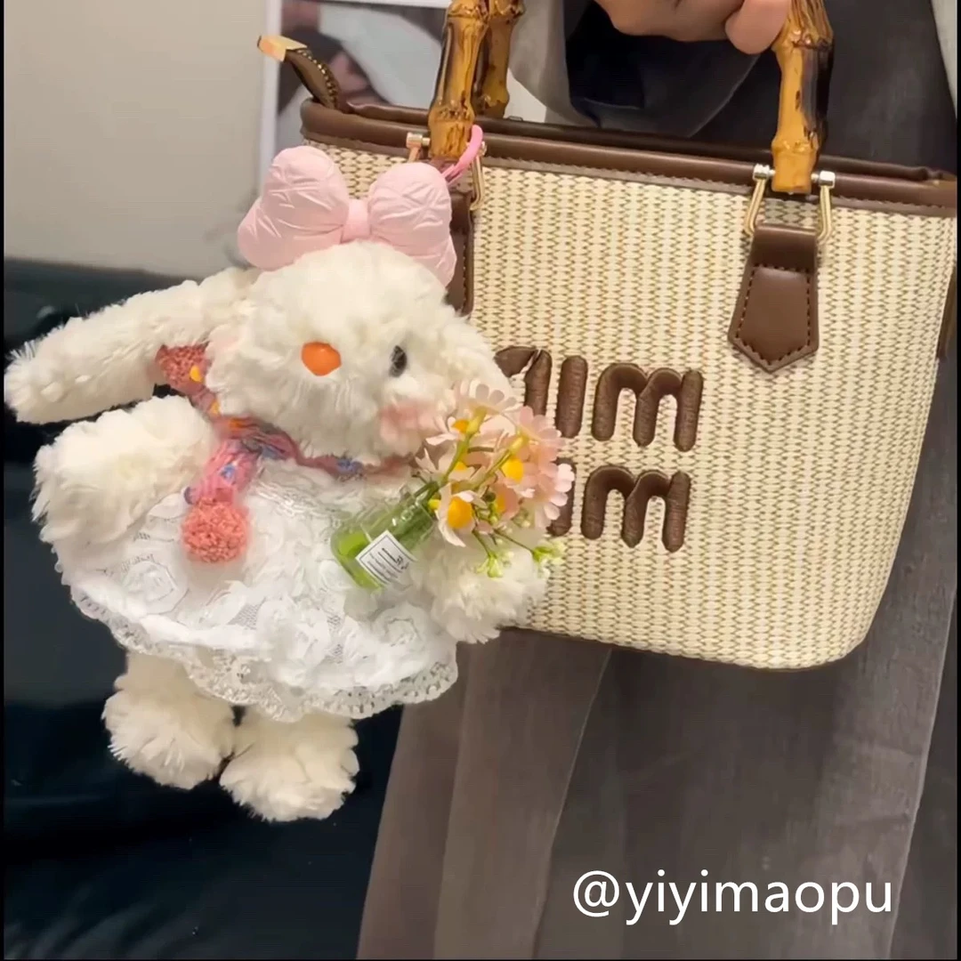 多巴胺毛绒小兔公仔包包挂饰卡通可爱玩偶钥匙扣创意礼物送女生