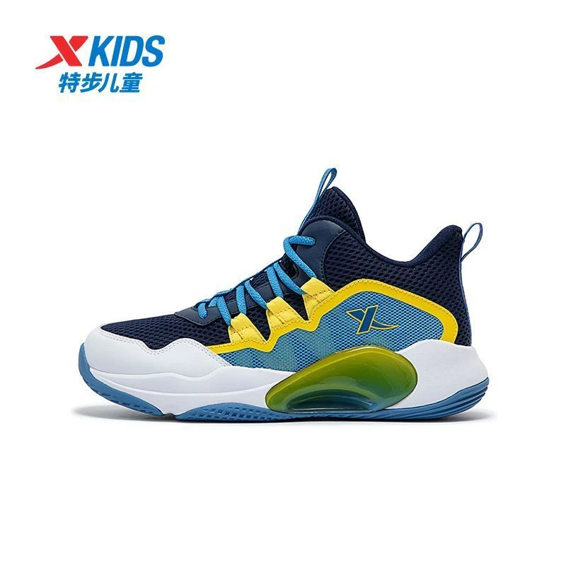 【橡胶防滑】特步儿童2025年春秋篮球鞋夏季战靴中大童透气运动鞋