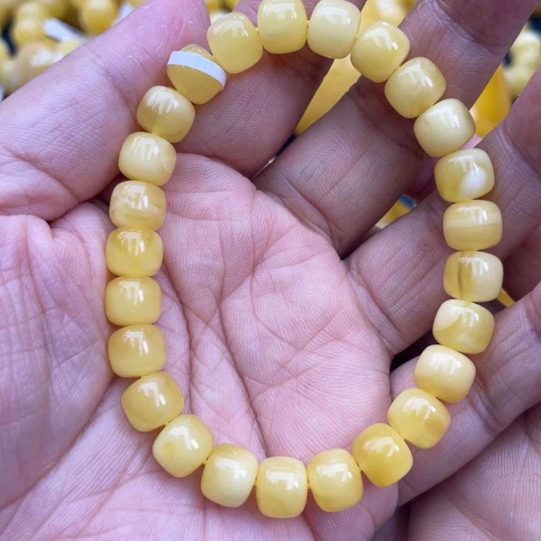 琥珀裸石未镶嵌琥珀蜜蜡8m m