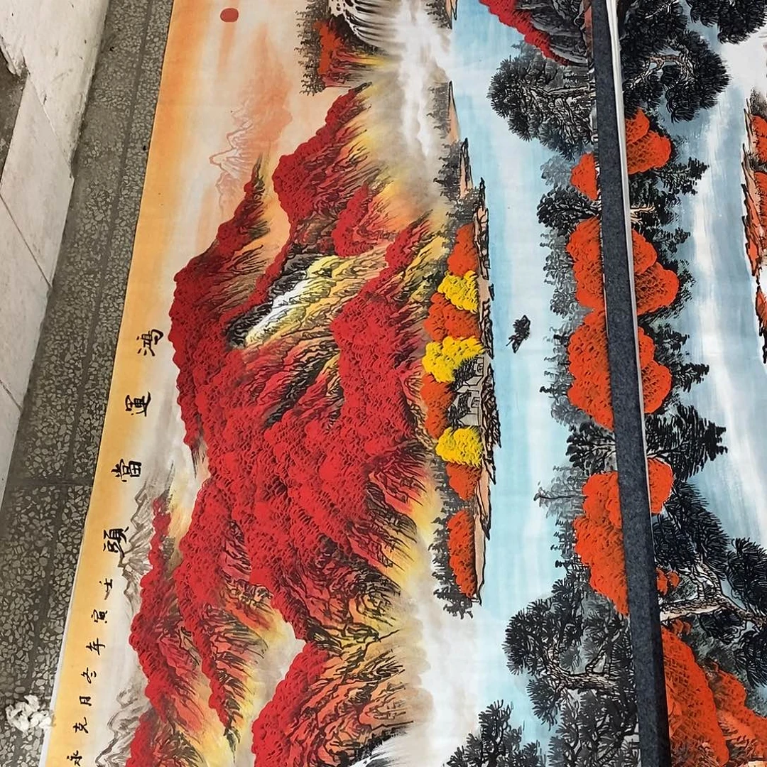 国画画画真的画画