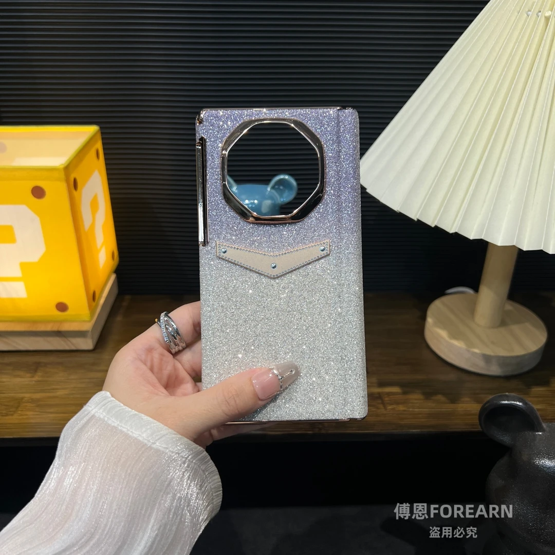 适用于华为matexts手机壳matext三折叠屏xts保护套xt双中轴闪钻