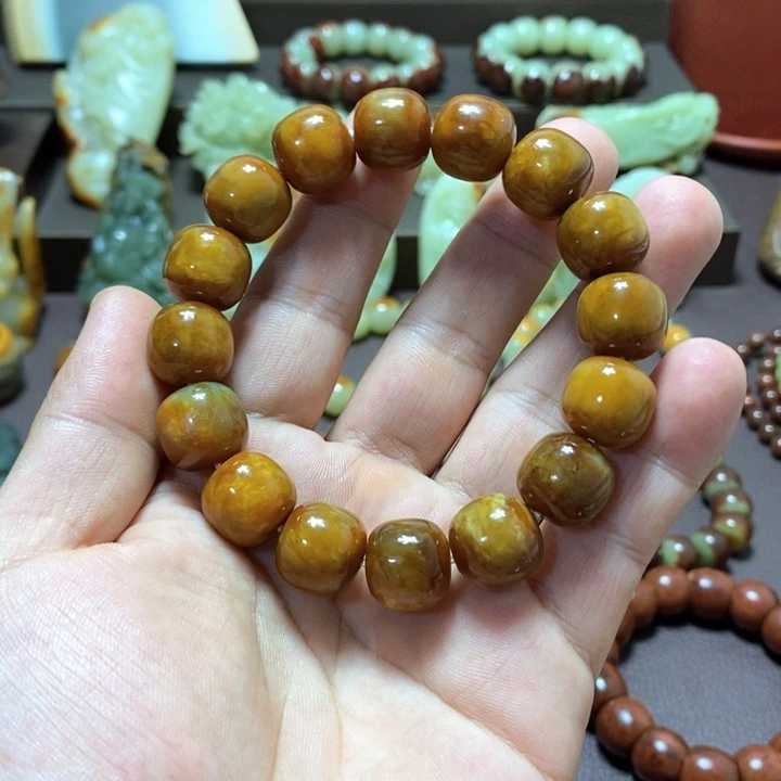 手链未镶嵌透闪石质玉手串卡14