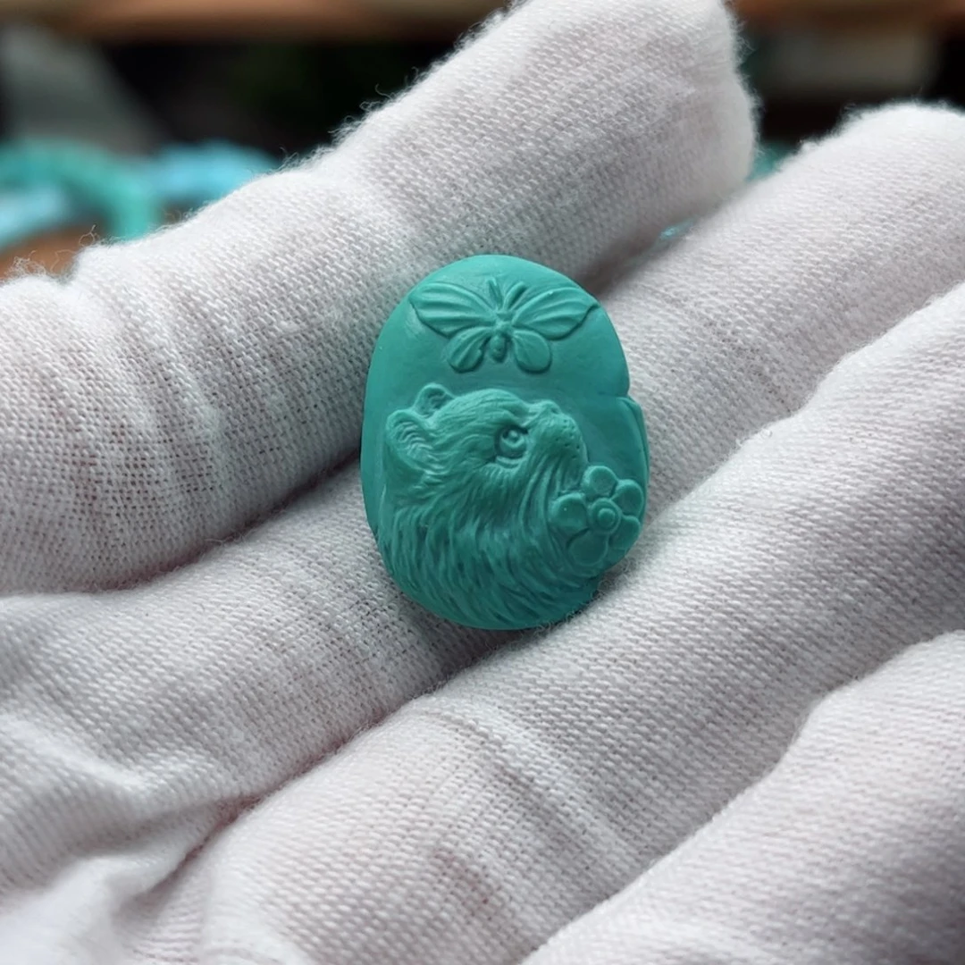 未镶嵌绿松石猫咪