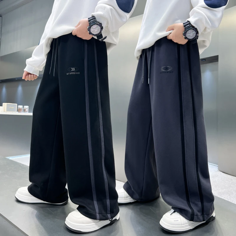 男童裤子春秋季儿童运动卫裤2025新款秋装中大童男孩宽松休闲长裤