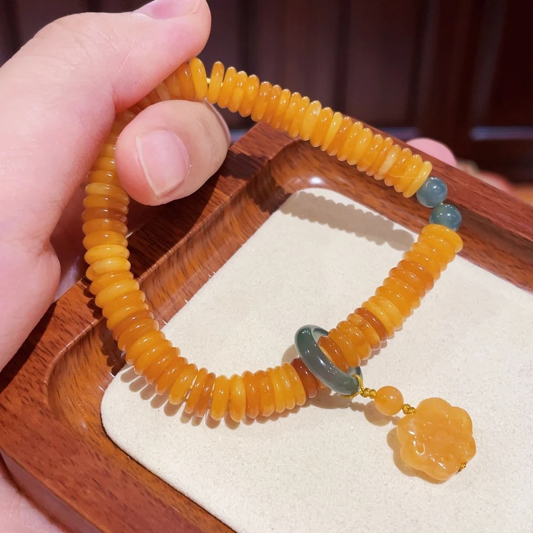 蜜蜡手链未镶嵌手串