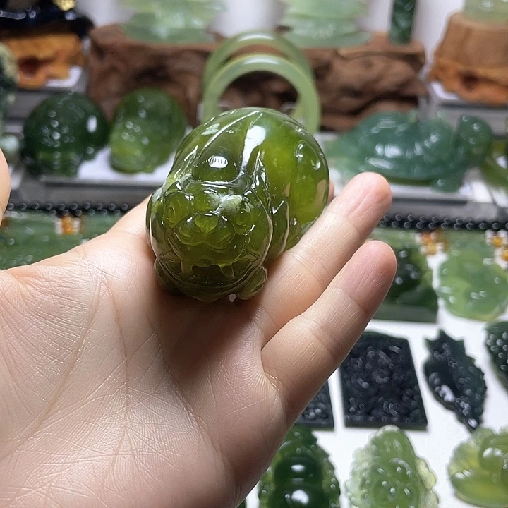 蛇纹石玉未镶嵌手把