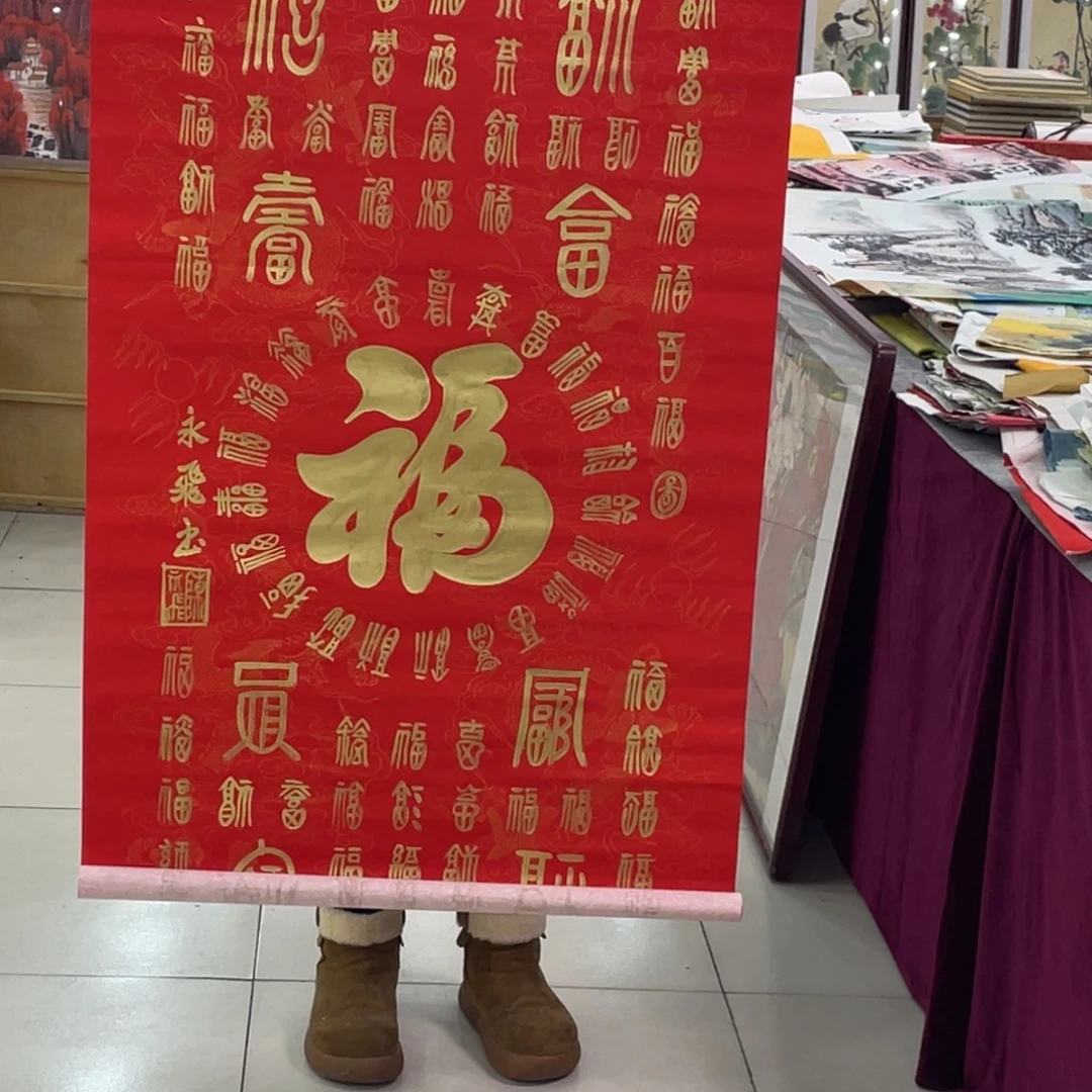 国画纯手绘的山水花鸟