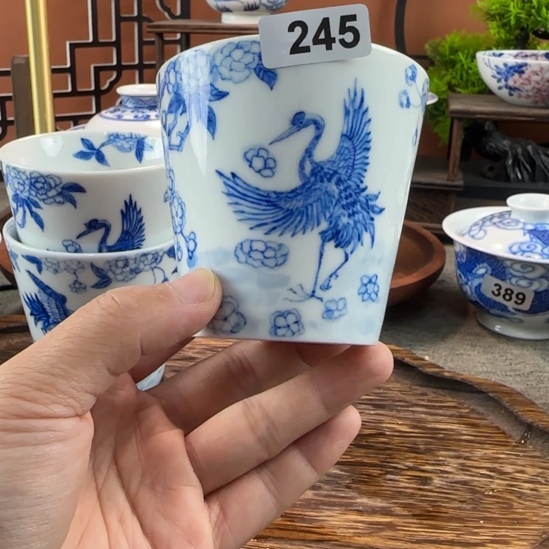 瓷片景德镇手绘青花茶器245