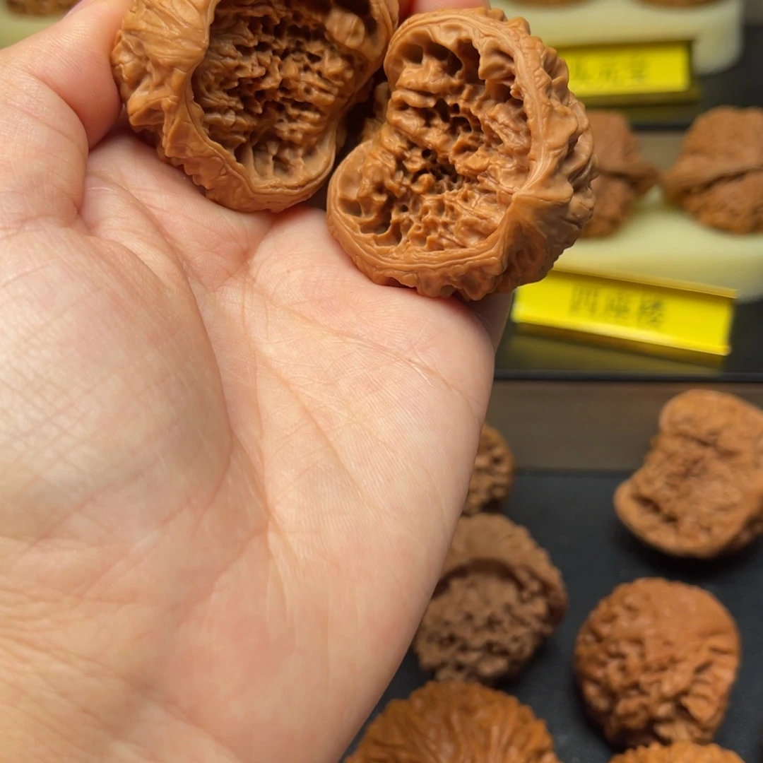 叁***源吊坠文玩核桃聚宝盆43