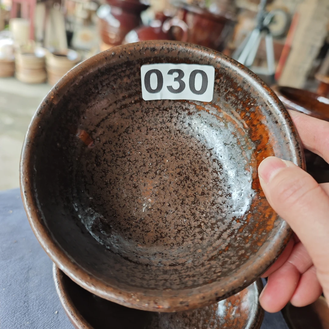 030柴烧自然落灰5寸碗