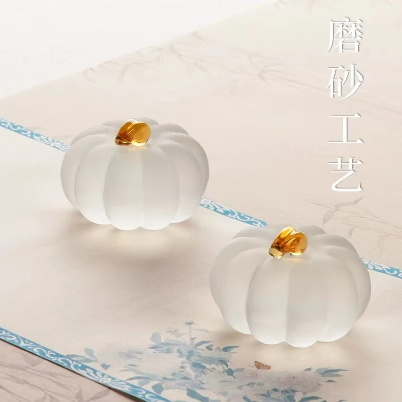 静德斋【大号磨砂南瓜镇尺】小楷书法专用