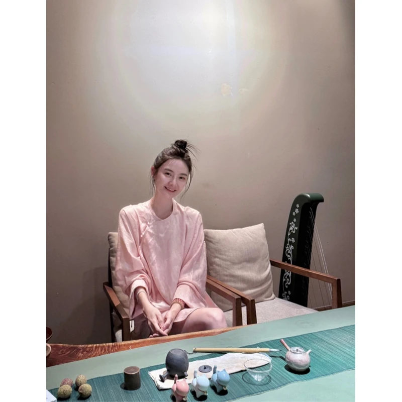 Tsuen荃壹“闲时月”夏季新中式时尚舒适上衣
