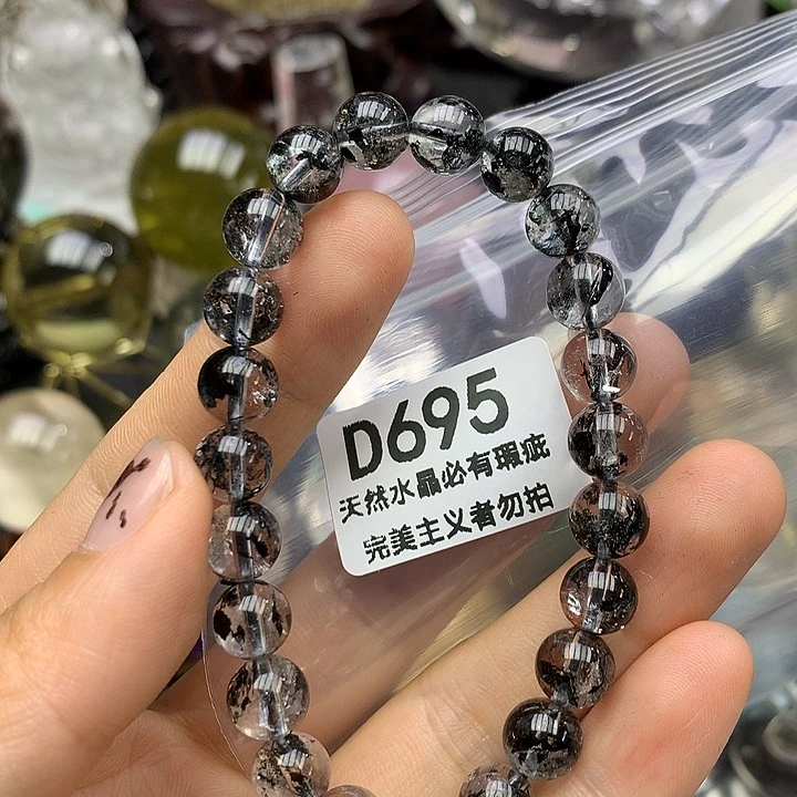 天然水晶黑闪灵武士未镶嵌水晶