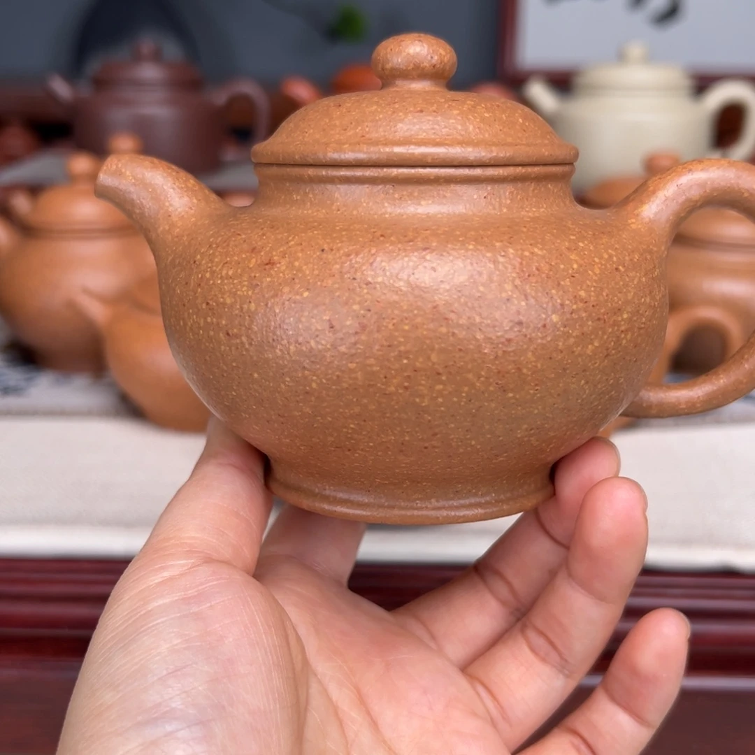紫砂茶壶梨皮黄的300