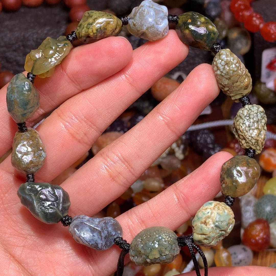 未镶嵌玛瑙/玉髓珠宝半成品