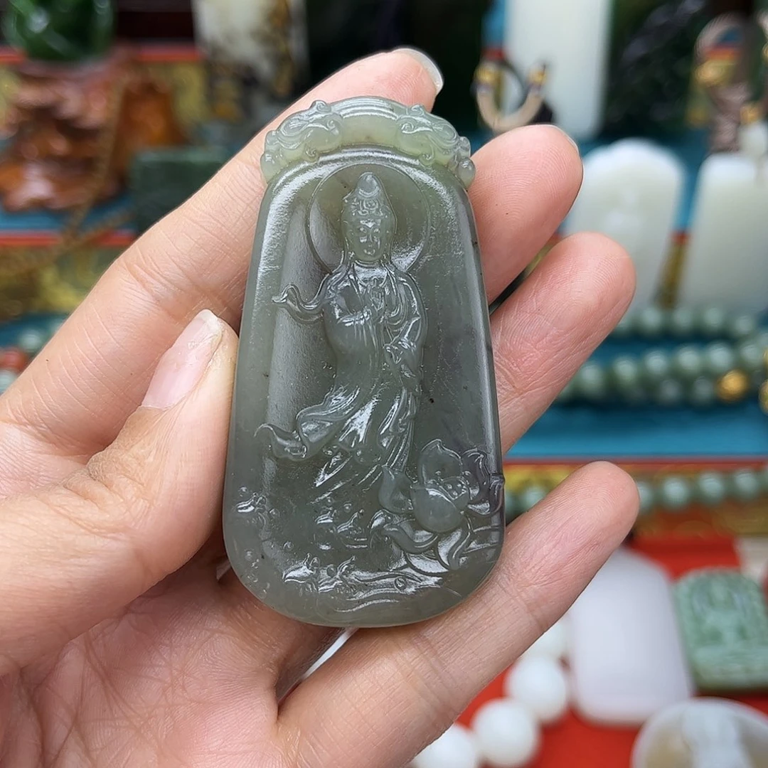 和田玉未镶嵌挂件