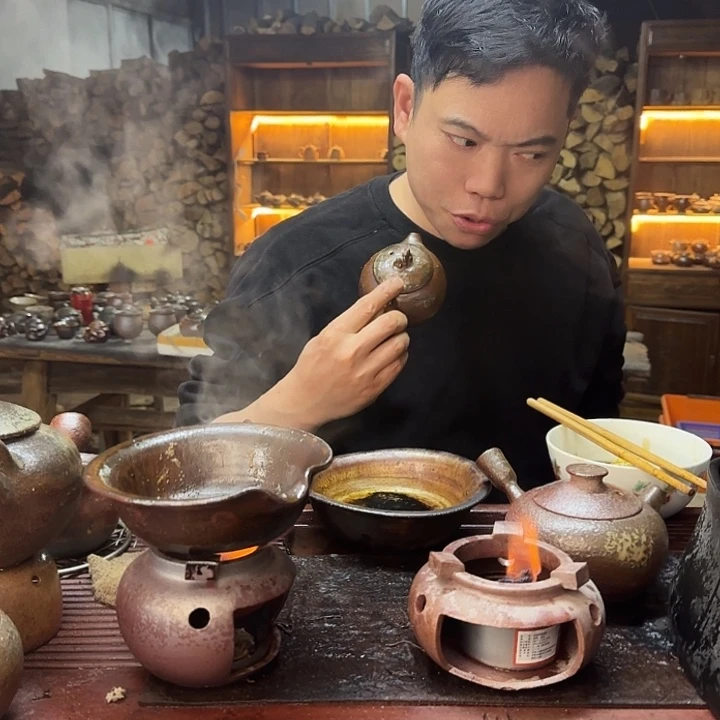 紫砂柴烧西施正吧