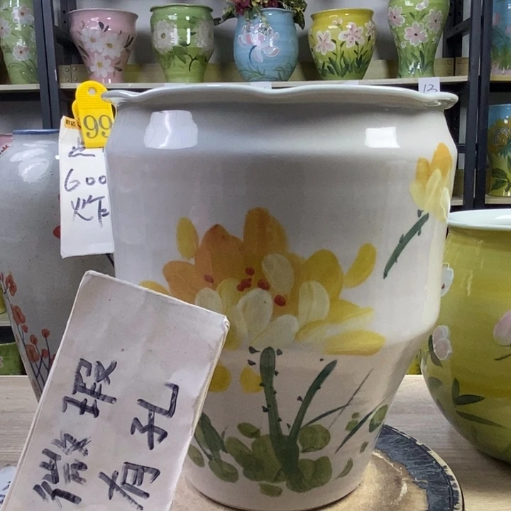 景德镇高温陶瓷花盆