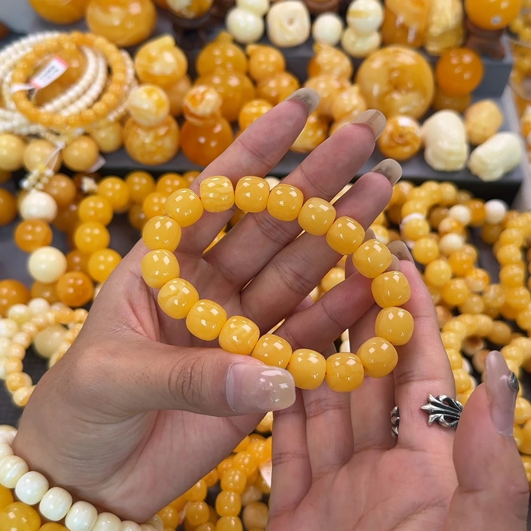 蜜蜡未镶嵌珠宝奇石同料13mm