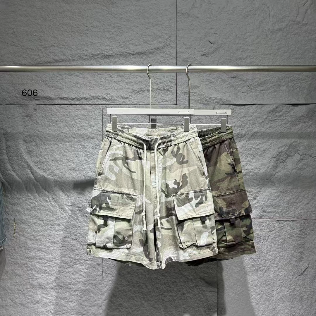 迷彩工装抽绳休闲百搭时尚夏季短裤606