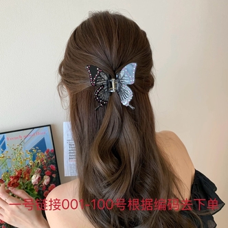 001-100号少女风发夹优雅气质花瓣边夹I