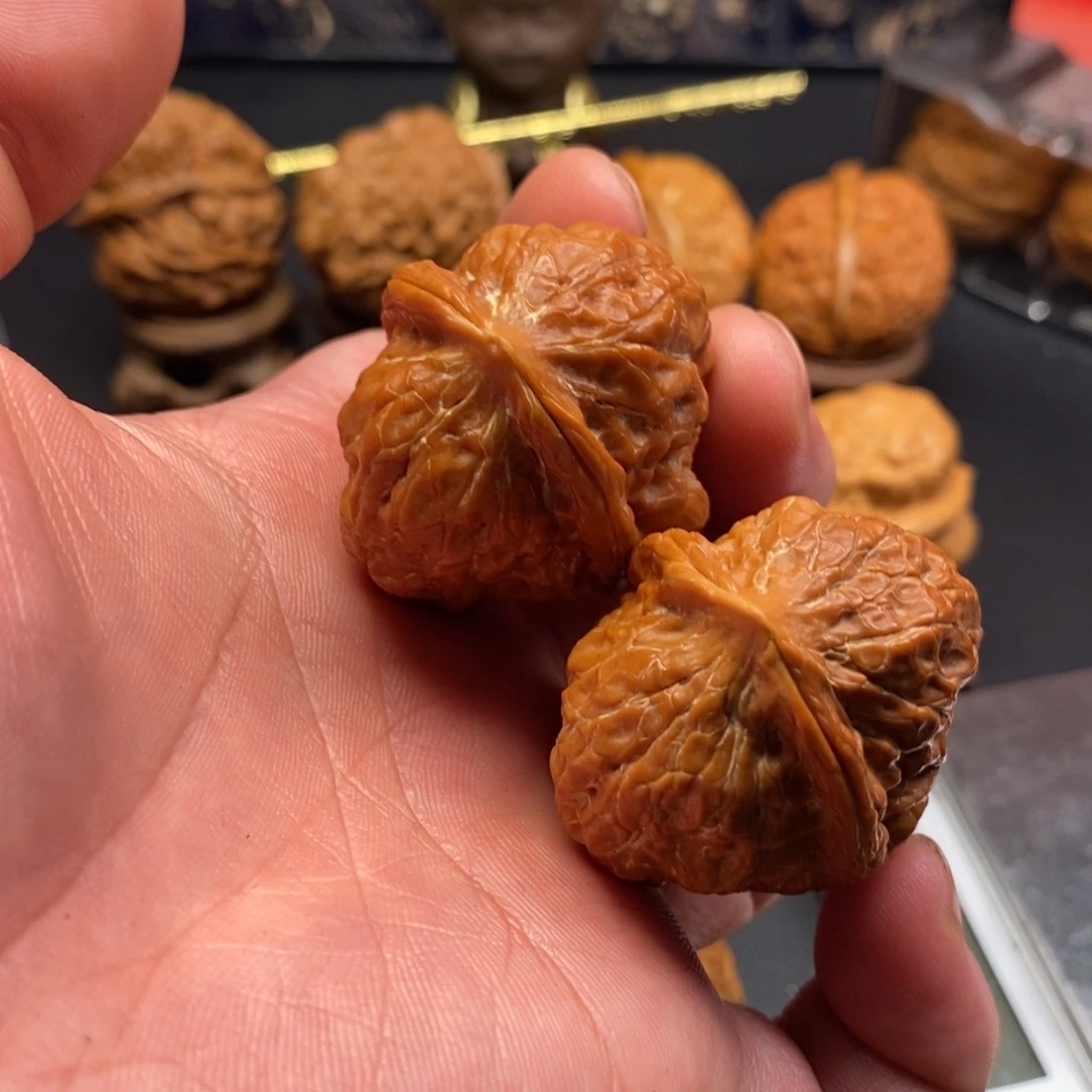 把件文玩核桃游龙金蝉